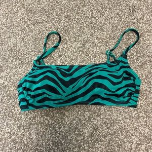 Target Small Green Tiger Prink Bikini Top